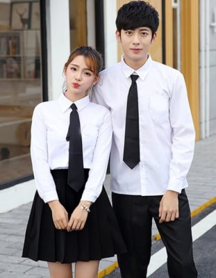 Áo sơ mi đồng phục có túi ở ngực